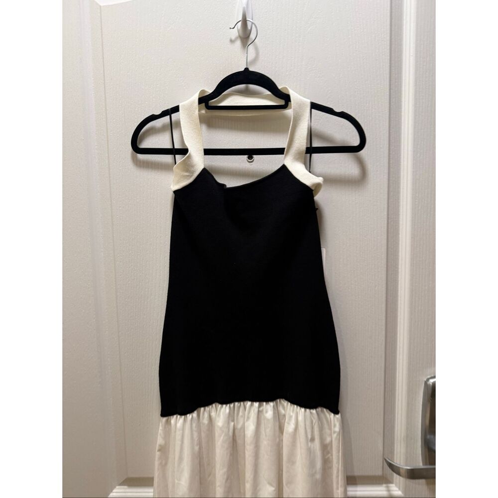 Line & Dot Women's Kohl Mixed-Media Halter-Neck Dress S NWT - Picture 6 of 8